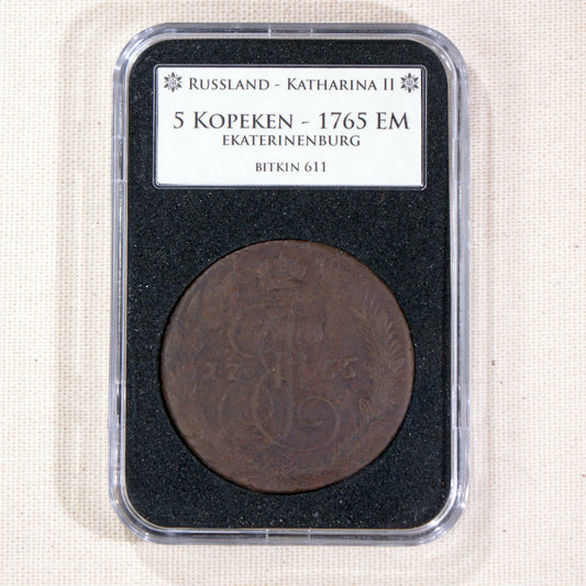 1765 Russian Empire - 5 Kopek Coin (VGA2422)