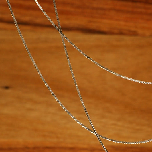18" SERPENTINE CHAIN - STERLING SILVER x 0.9 MM