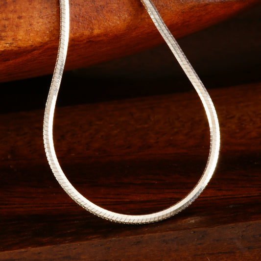 SNAKE CHAIN - STERLING SILVER x 1.3 MM