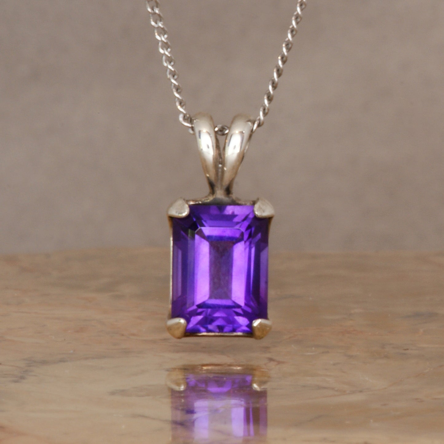 ZWIELICHTSCHLEIER - AMETHYST + STERLING SILVER PENDANT