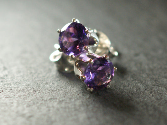 MORGENLICHT AM STROM - AMETHYST EARRINGS