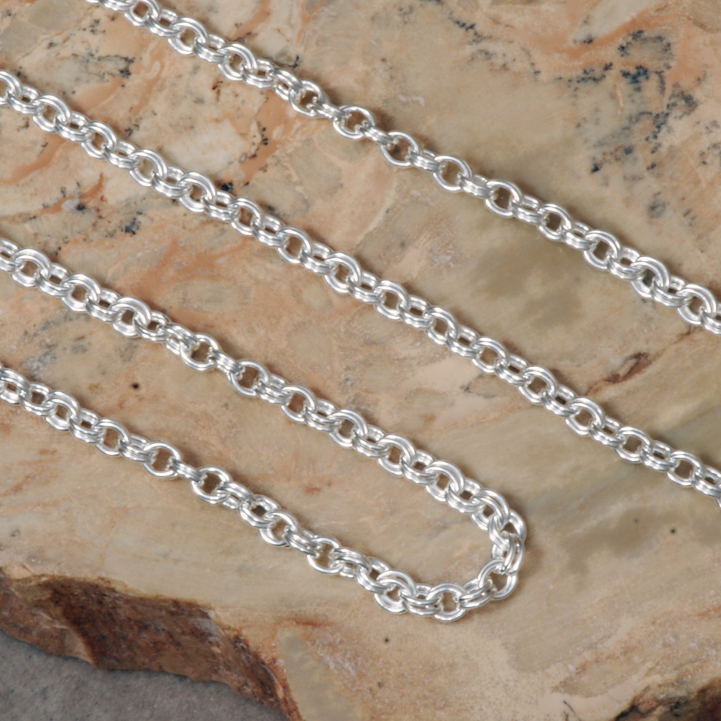 18" ROUND DOUBLE CABLE CHAIN - STERLING SILVER x 1.60 MM