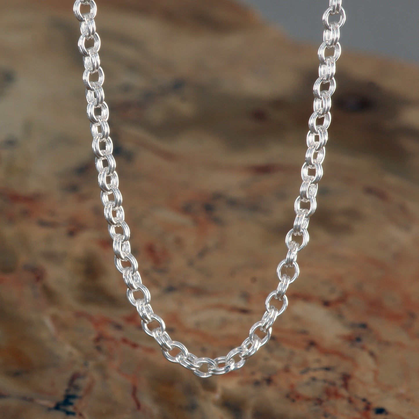 18" ROUND DOUBLE CABLE CHAIN - STERLING SILVER x 1.60 MM